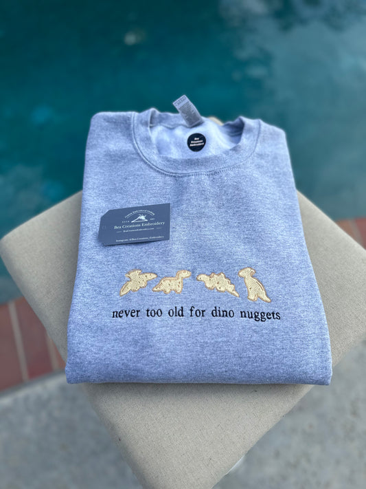 never too old for dino nuggets