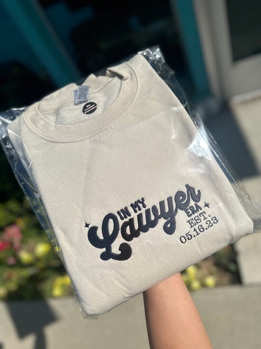 PINK Custom Lawyer Crewneck