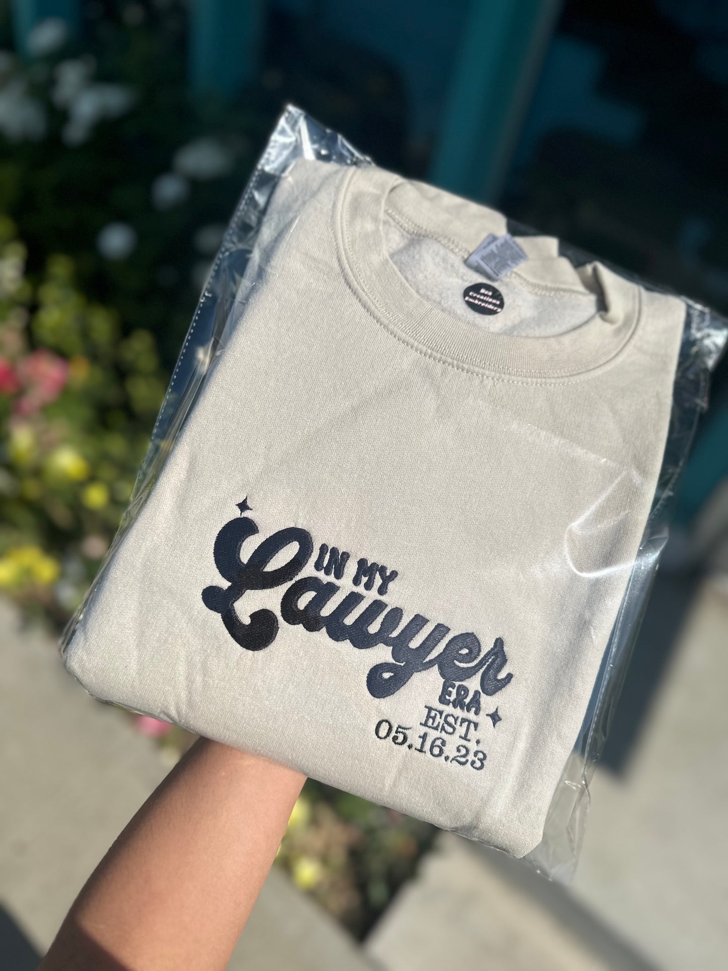 PINK Custom Lawyer Crewneck