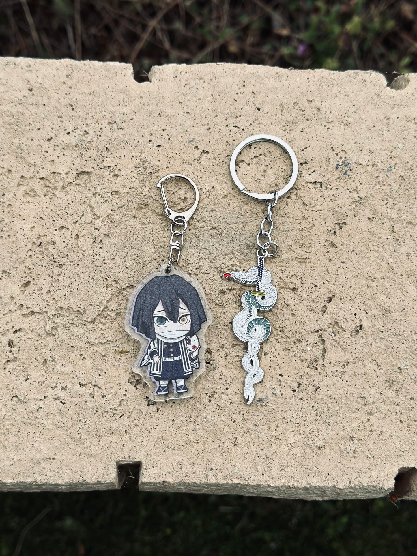 Snake Anime Key Chain Parody